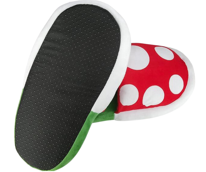 Super Mario Piranha Plants Plush Slippers Set
