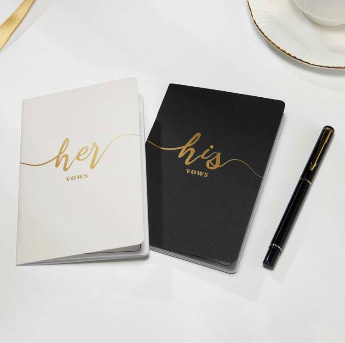 His and Hers Vows Notebooks Set