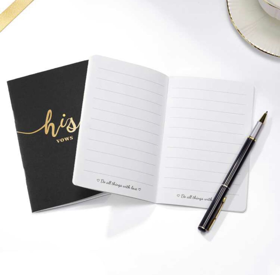 His and Hers Vows Notebooks Set
