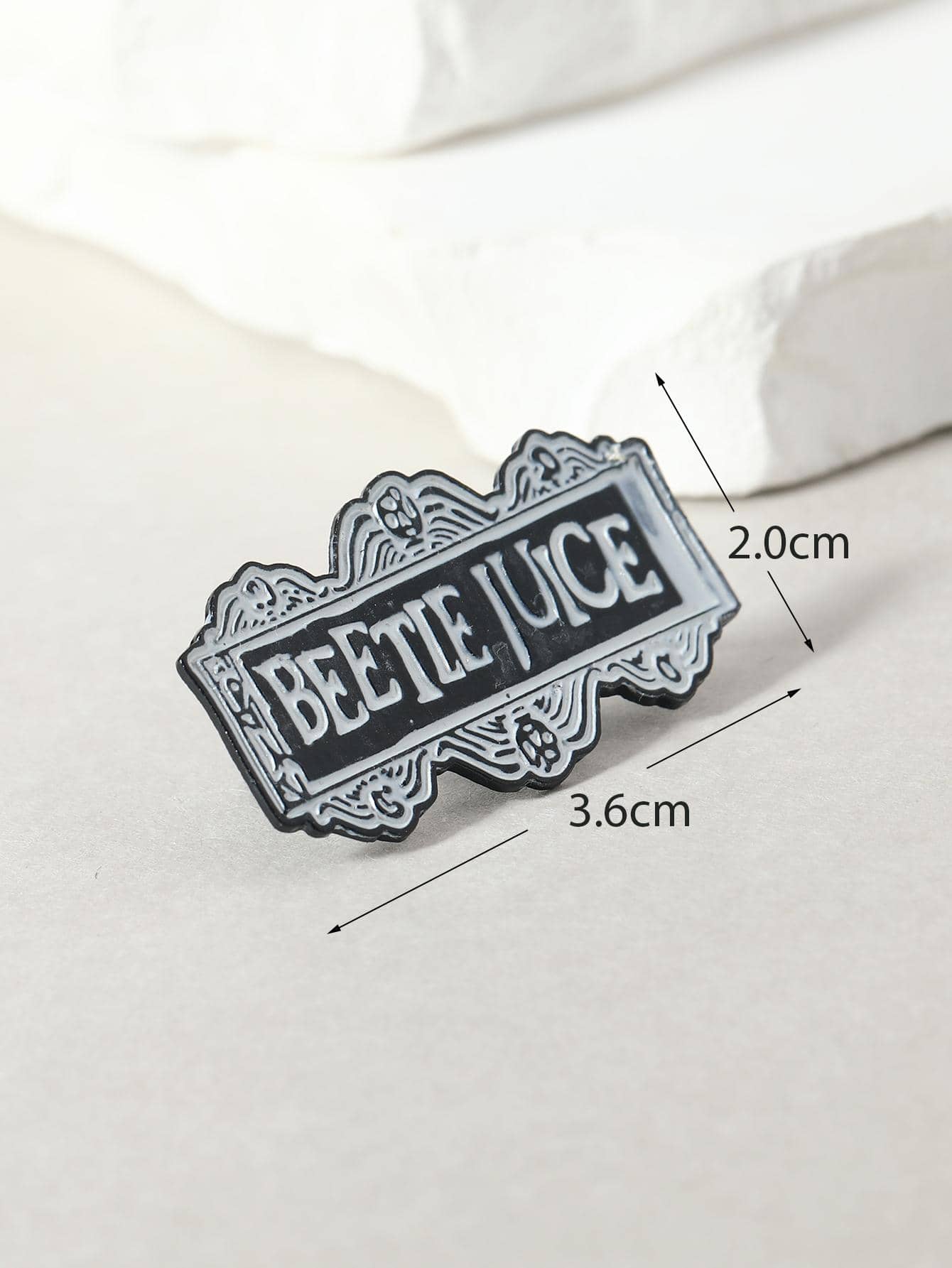 Beetlejuice Brooch