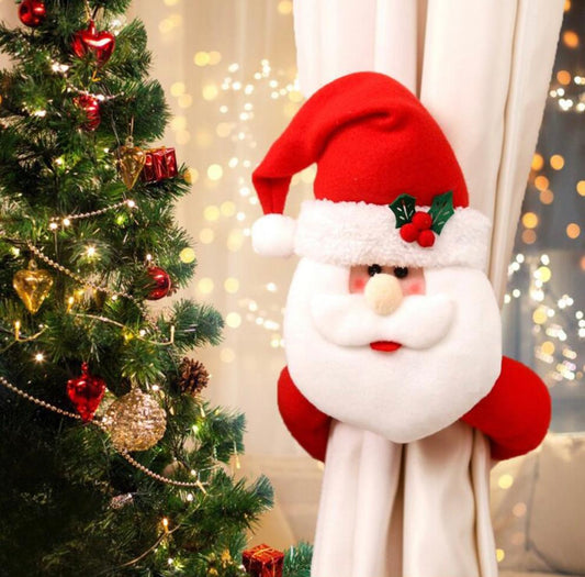 Christmas Santa Curtain Tieback