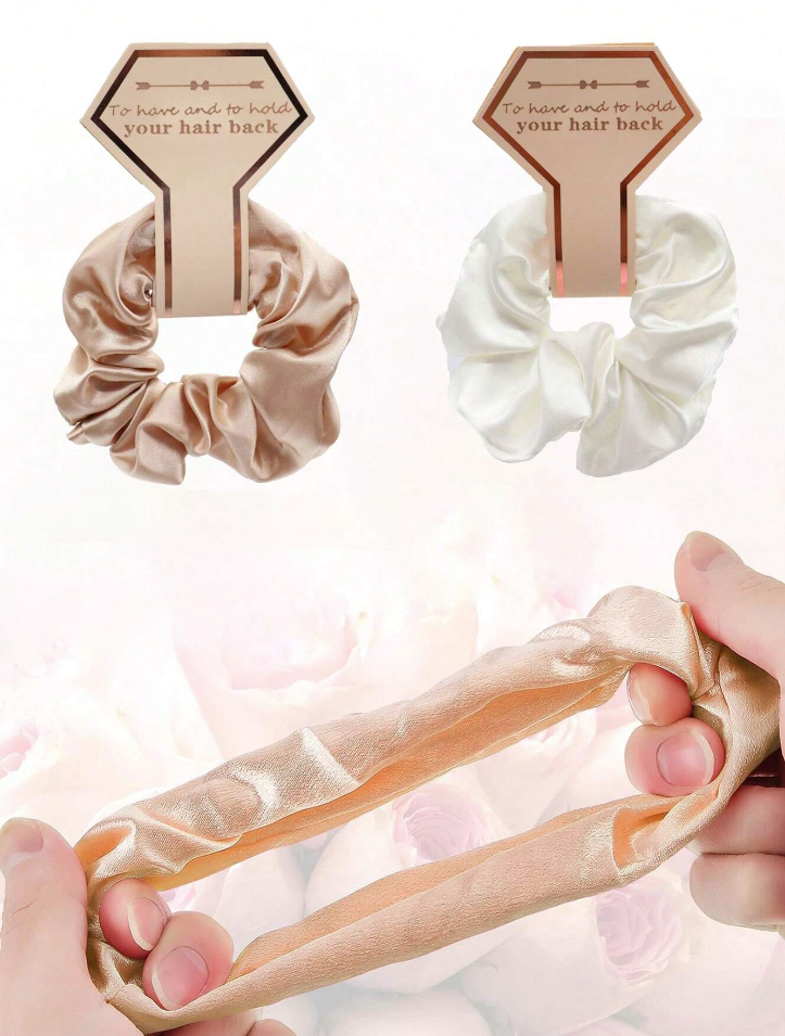 Bridesmaids Gift Satin Scrunchies 7pcs