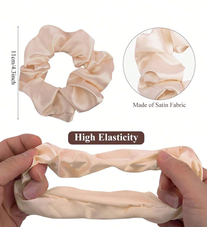 Bridesmaids Gift Satin Scrunchies 7pcs