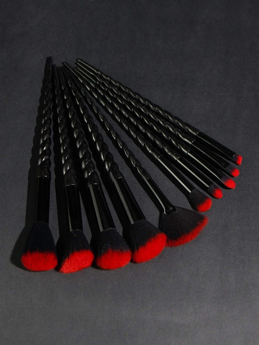 Halloween Edition Spiral Makeup Brush Set